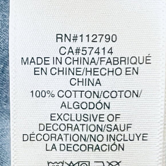 TRUE RELIGION Men's Chambray Long Sleeve Blue Western Pearl Snap Shirt Sz XL NWT - Picture 12 of 14